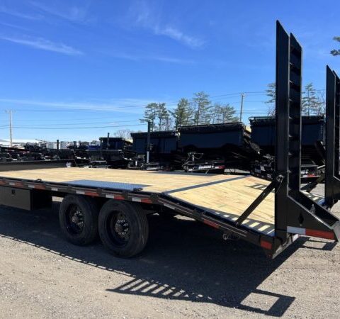 2024 Diamond C 8.5×20 20K Deckover Equipment Trailer w/ 72” Flip-Knee Ramps