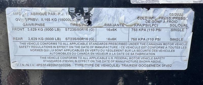 2021 Other PJ 102″ x 40′ Gooseneck Straight Deck Hotshot 18k - Image 8